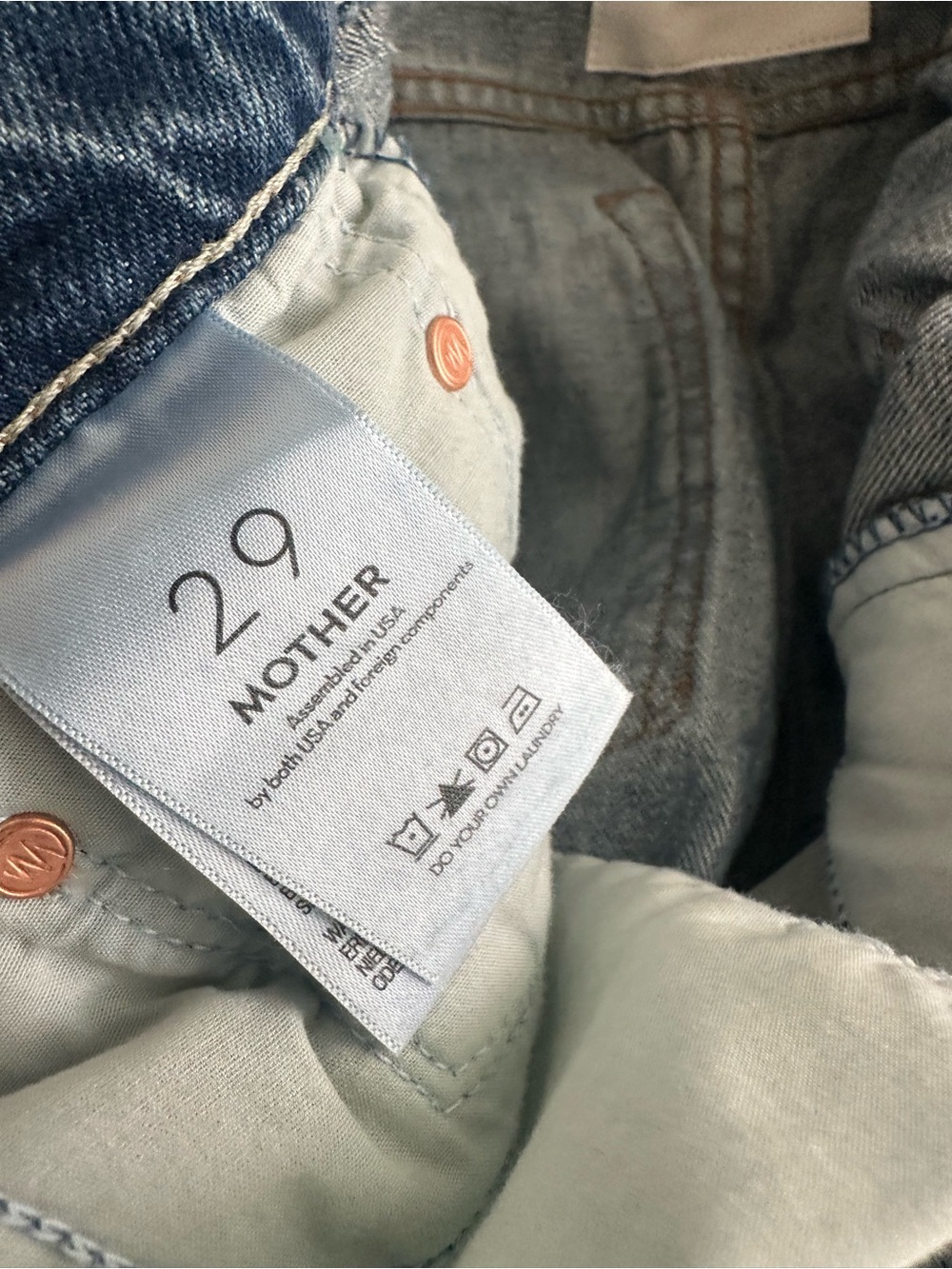 MOTHER Reifler Women's Straight Jeans in early blue - Picture 5 of 5
